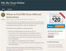 Tablet Screenshot of filemytaxesonline.org